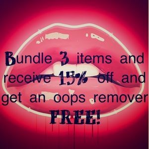 FREE!!! Oops remover and 15% off!